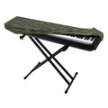 Green Tiger Stripe Camouflage Print Piano Keyboard Cover