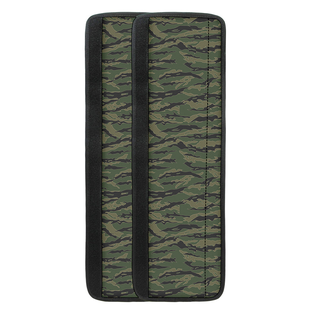 Green Tiger Stripe Camouflage Print Refrigerator Handle Covers