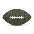 Green Tiger Stripe Camouflage Print Rugby Ball