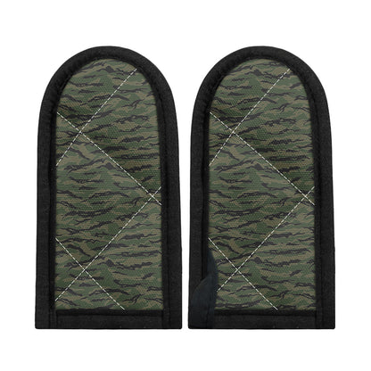 Green Tiger Stripe Camouflage Print Skillet Handle Cover