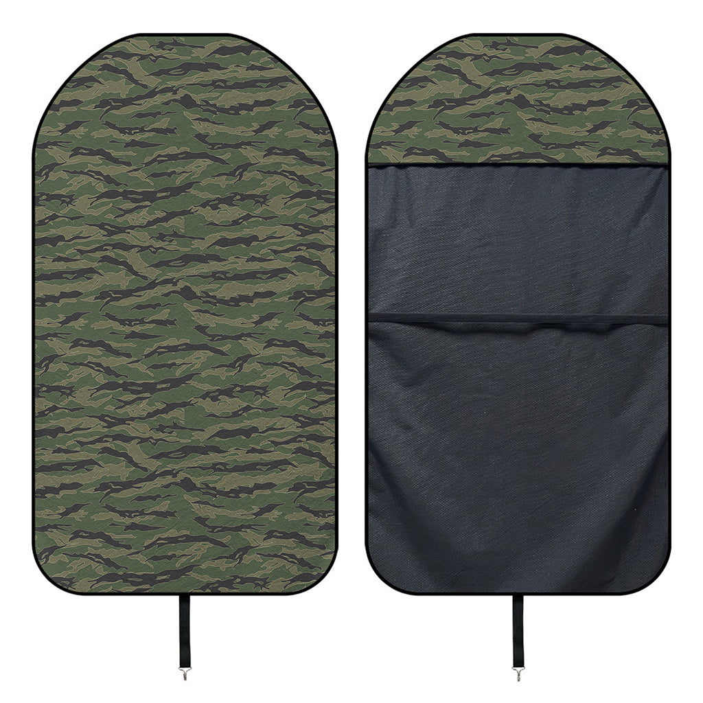 Green Tiger Stripe Camouflage Print Waterproof Car Seat Cover