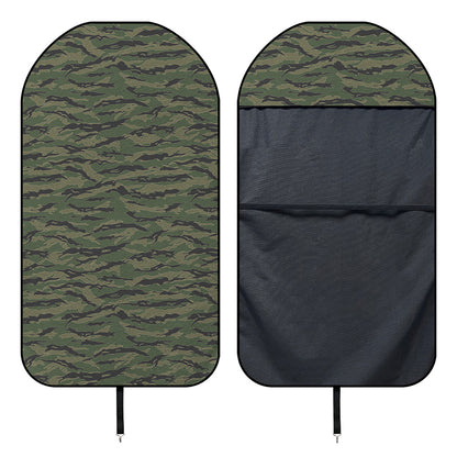Green Tiger Stripe Camouflage Print Waterproof Car Seat Cover