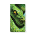 Green Tree Python Snake Print Baby Crib Sheet
