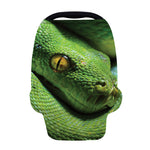 Green Tree Python Snake Print Baby Seat Cover