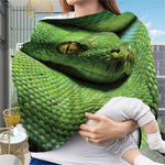 Green Tree Python Snake Print Baby Seat Cover