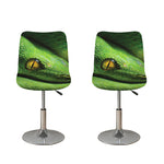 Green Tree Python Snake Print Bar Stool Covers