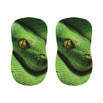 Green Tree Python Snake Print Bar Stool Covers