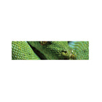 Green Tree Python Snake Print Bed Runner