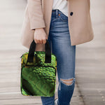 Green Tree Python Snake Print Bible Tote Bag