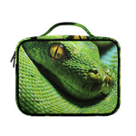 Green Tree Python Snake Print Briefcase Bible Bag