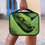 Green Tree Python Snake Print Classic Bible Case