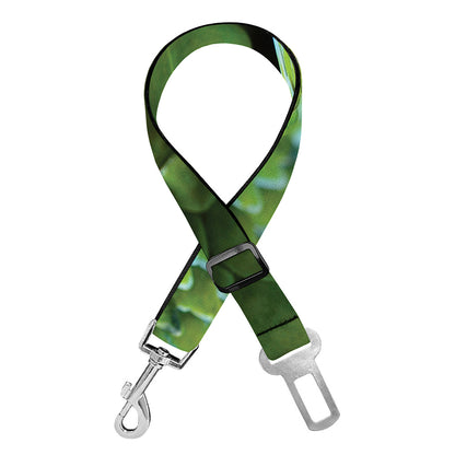 Green Tree Python Snake Print Dog Seat Belt