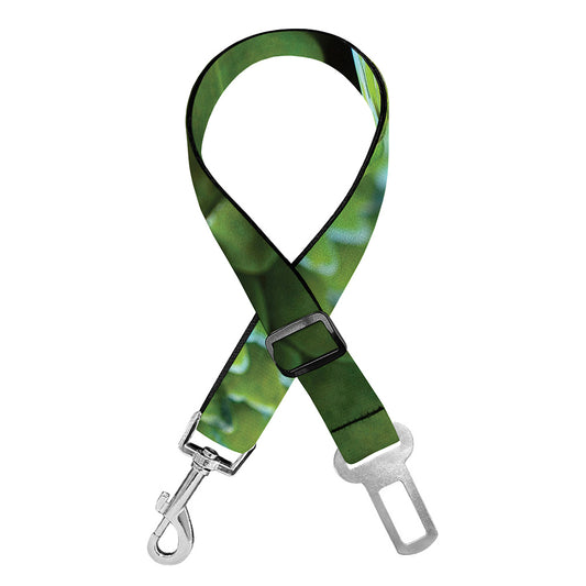 Green Tree Python Snake Print Dog Seat Belt