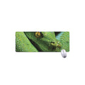 Green Tree Python Snake Print Extended Mouse Pad