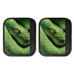 Green Tree Python Snake Print Handle Covers