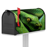 Green Tree Python Snake Print Mailbox Cover
