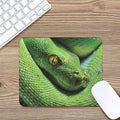 Green Tree Python Snake Print Mouse Pad