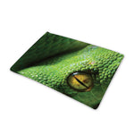 Green Tree Python Snake Print Pet Cooling Mat Cover