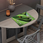 Green Tree Python Snake Print Placemat