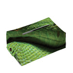 Green Tree Python Snake Print Rectangle Tissue Box Cover