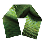 Green Tree Python Snake Print Scarf