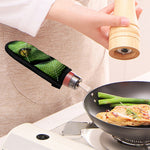 Green Tree Python Snake Print Skillet Handle Cover