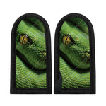 Green Tree Python Snake Print Skillet Handle Cover