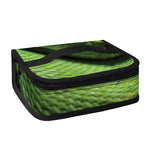 Green Tree Python Snake Print Small Lunch Bag