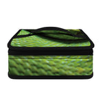 Green Tree Python Snake Print Small Lunch Bag