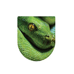Green Tree Python Snake Print Toilet Lid Cover