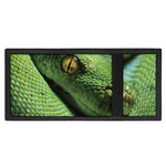 Green Tree Python Snake Print Trifold Wallet