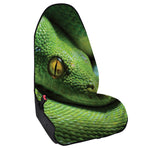 Green Tree Python Snake Print Waterproof Car Seat Cover