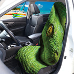 Green Tree Python Snake Print Waterproof Car Seat Cover