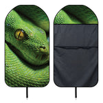 Green Tree Python Snake Print Waterproof Car Seat Cover