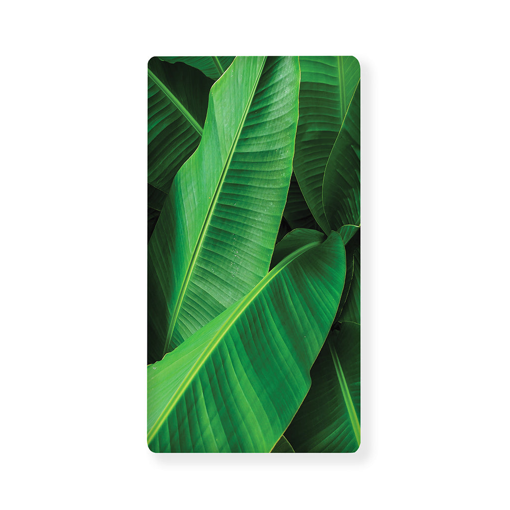 Green Tropical Banana Palm Leaf Print Baby Crib Sheet