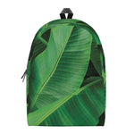 Green Tropical Banana Palm Leaf Print Backpack