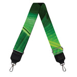 Green Tropical Banana Palm Leaf Print Bag Strap