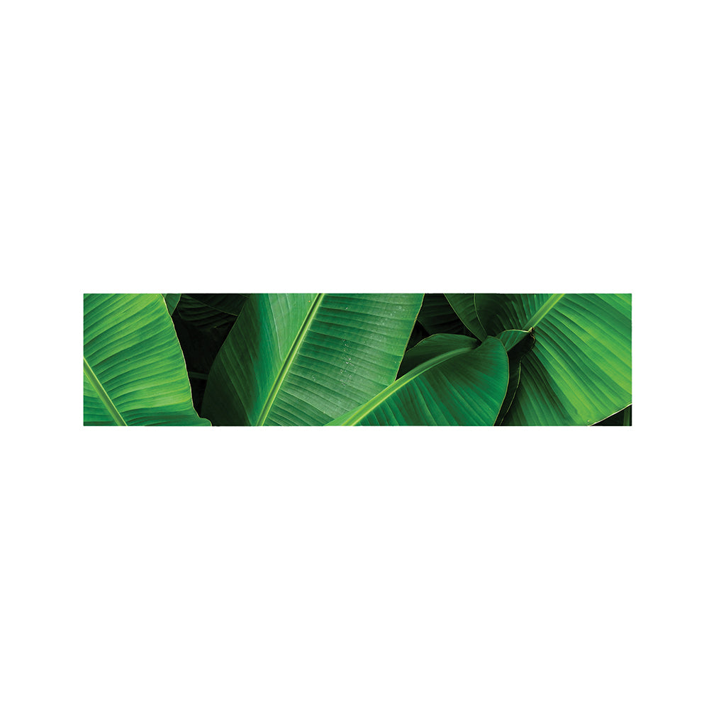 Green Tropical Banana Palm Leaf Print Bed Runner