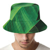 Green Tropical Banana Palm Leaf Print Bucket Hat