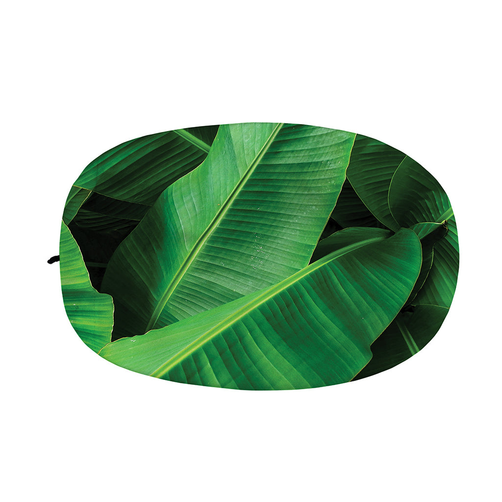 Green Tropical Banana Palm Leaf Print Car Side Mirror Covers