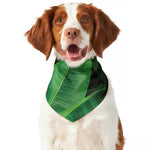 Green Tropical Banana Palm Leaf Print Dog Bandana