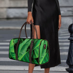 Green Tropical Banana Palm Leaf Print Duffle Bag