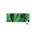 Green Tropical Banana Palm Leaf Print Extended Mouse Pad