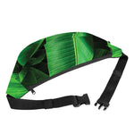 Green Tropical Banana Palm Leaf Print Fanny Pack