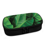 Green Tropical Banana Palm Leaf Print Insulin Cooler Travel Case