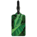 Green Tropical Banana Palm Leaf Print Luggage Tag