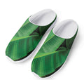 Green Tropical Banana Palm Leaf Print Mesh Casual Shoes
