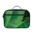Green Tropical Banana Palm Leaf Print Portable Lunch Bag