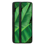 Green Tropical Banana Palm Leaf Print Refrigerator Handle Covers