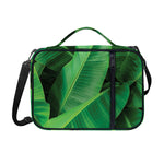 Green Tropical Banana Palm Leaf Print Shoulder Strap Bible Bag